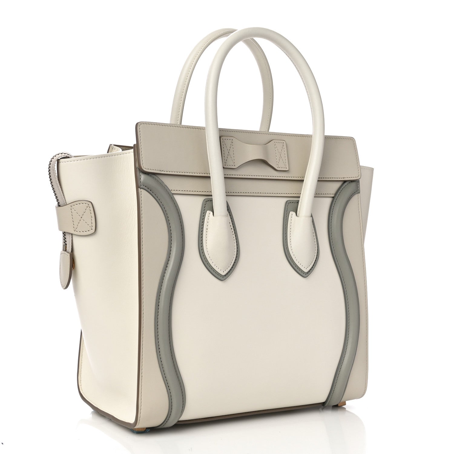 Celine Shiny Smooth Calfskin Micro Tri-Color Luggage Natural 2 of 8