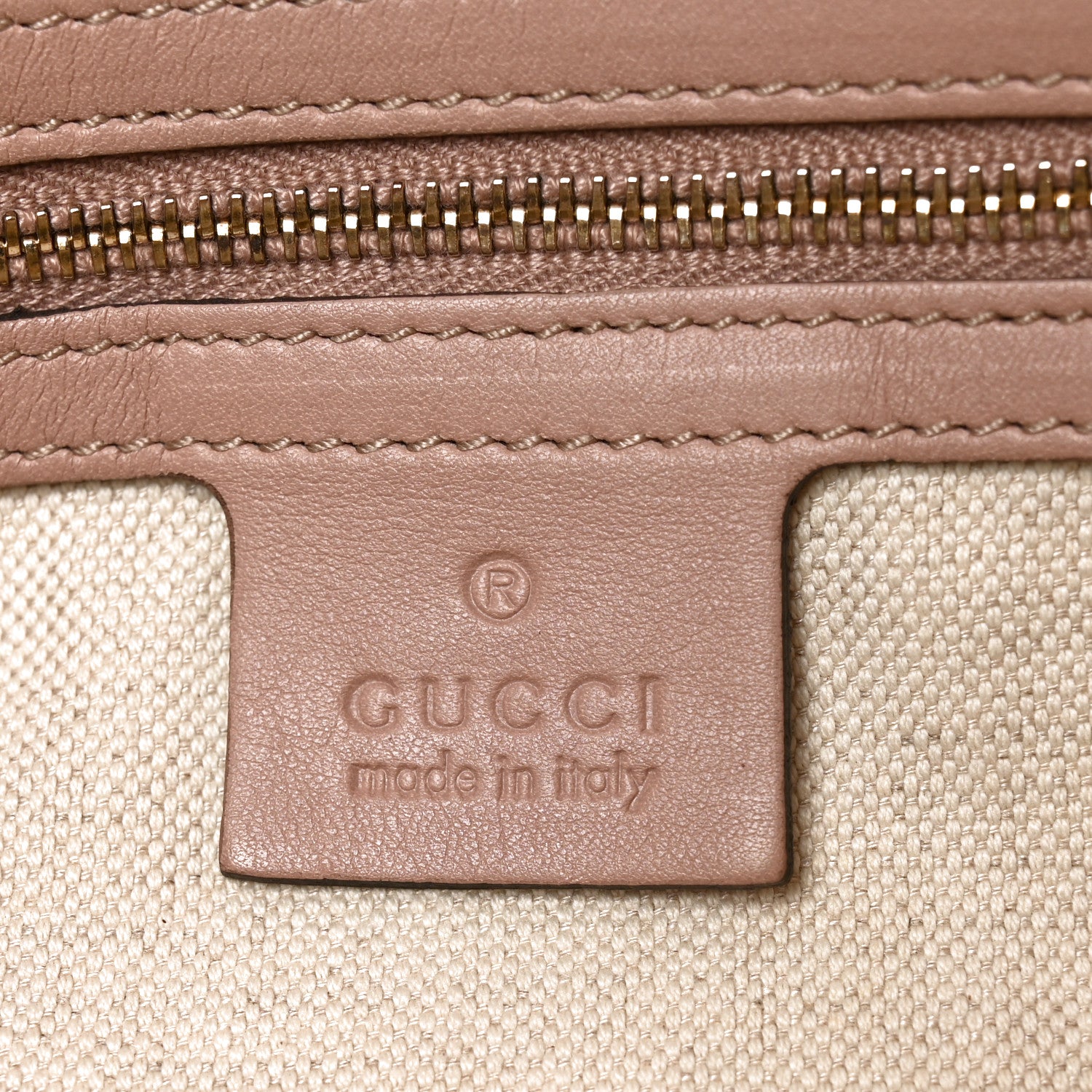 Gucci Guccissima Small Bree Zippered Tote Soft Pink 5 of 9