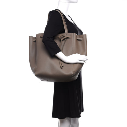 Celine Soft Grained Calfskin Medium Belt Cabas Phantom Taupe 2 of 10