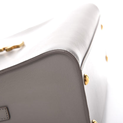 Saint Laurent Calfskin Small Monogram Cabas Fog 8 of 13