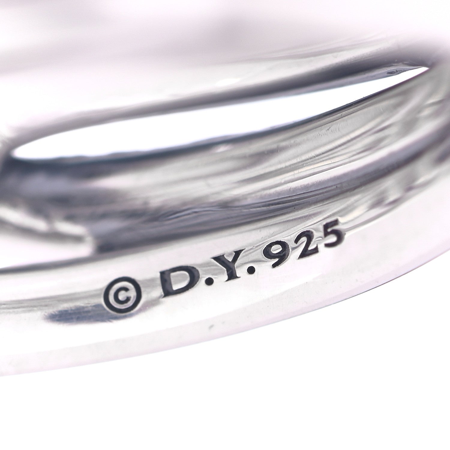 David Yurman Sterling Silver 14mm Continuance Ring 55 7.25 5 of 5