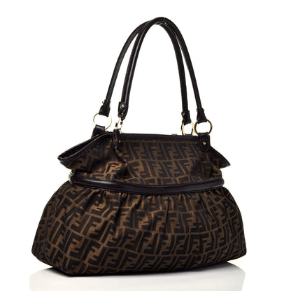 Fendi Zucca Large Chef Shopper Tote Tobacco 3 of 9