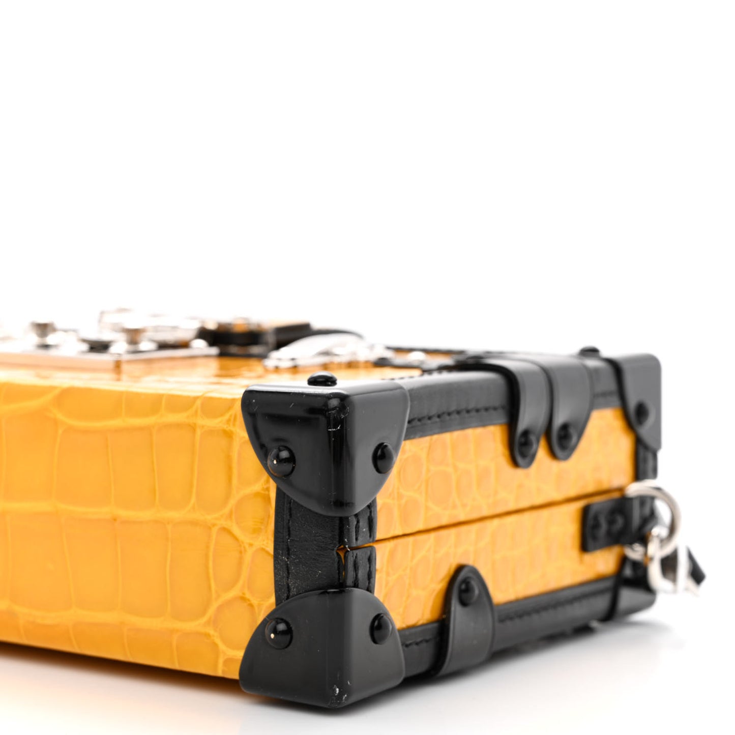 Crocodile Petite Malle Jaune D'Or
