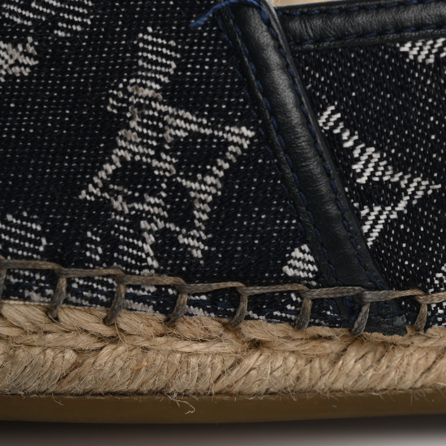 Louis Vuitton Monogram Denim Espadrille Flats 8.5 Blue 14 of 15