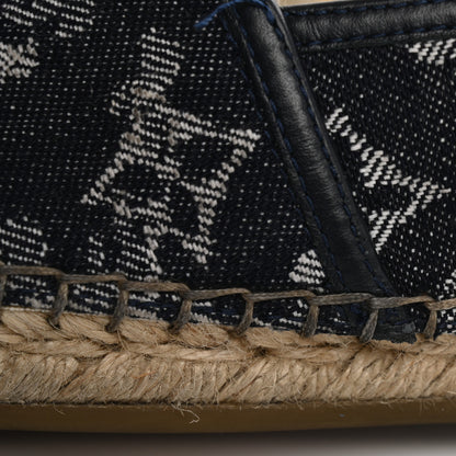 Louis Vuitton Monogram Denim Espadrille Flats 8.5 Blue 14 of 15