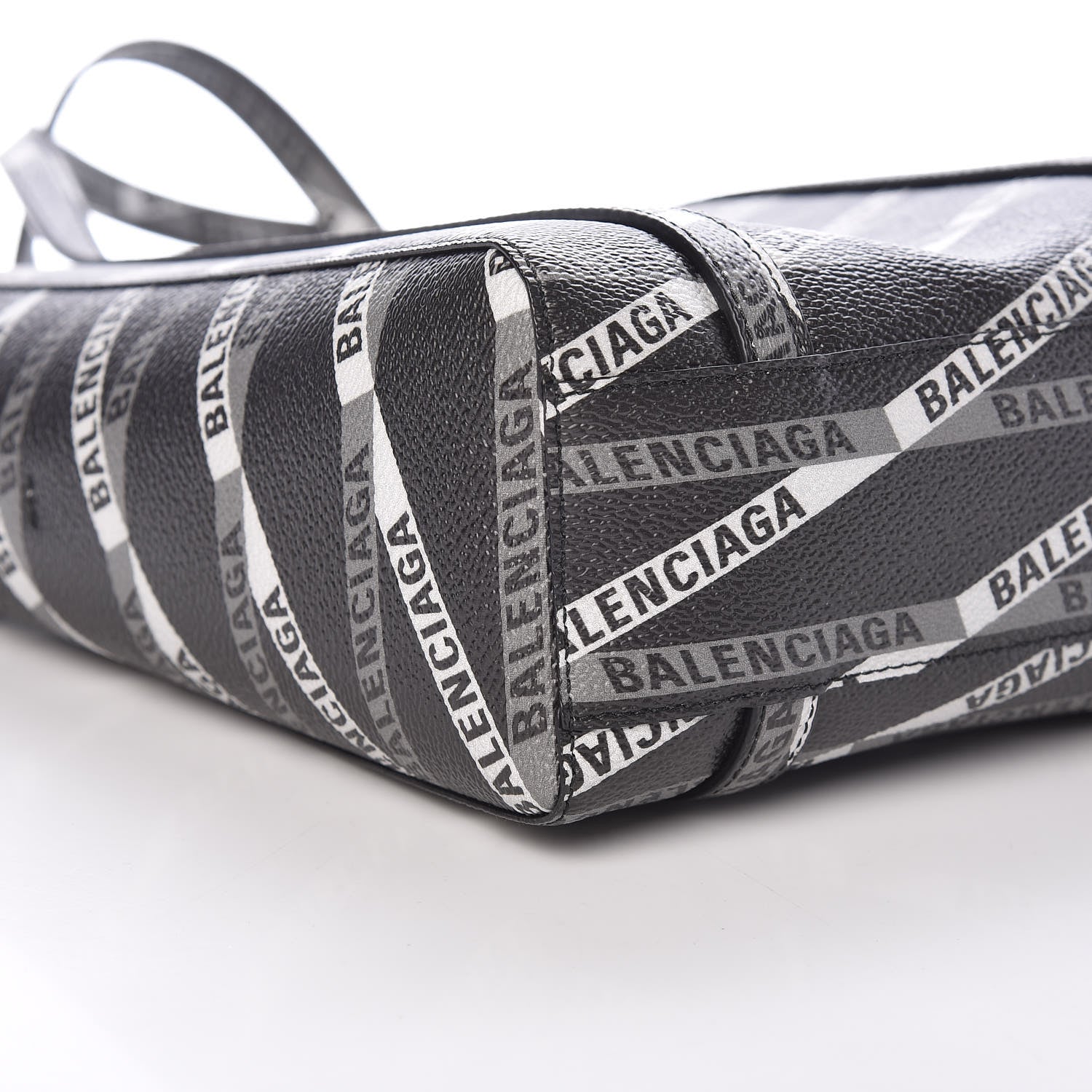 Balenciaga Coated Canvas Losange Monogram Mini Tote Black Grey 7 of 8