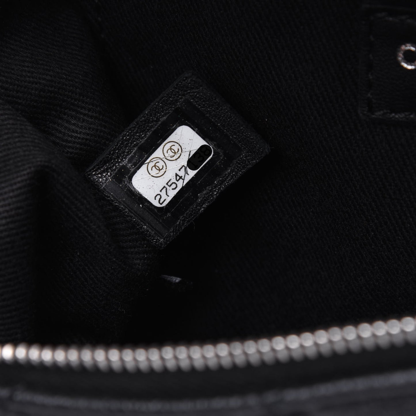 Grained Calfskin Quilted Waist Belt Bag Black