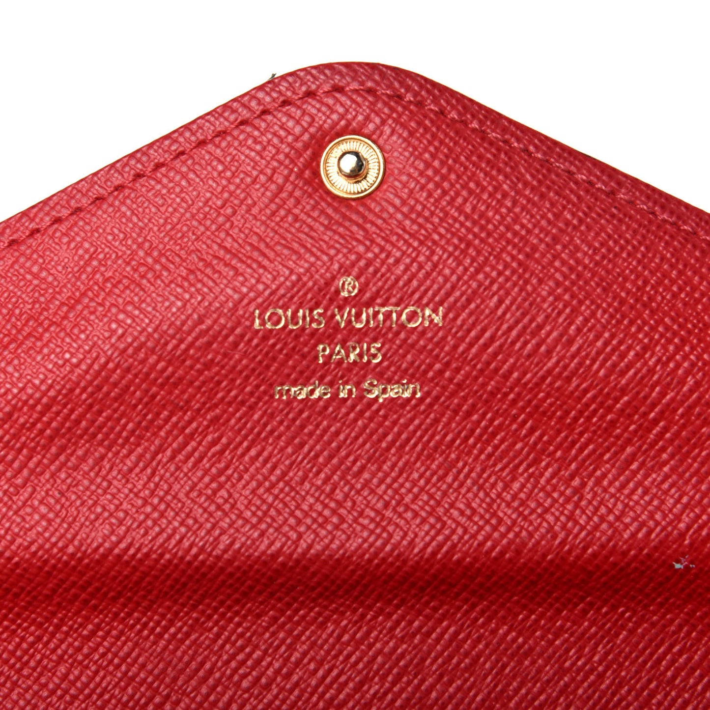 Damier Ebene Josephine Wallet Red