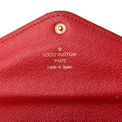 Louis Vuitton Damier Ebene Josephine Wallet Red 7 of 14