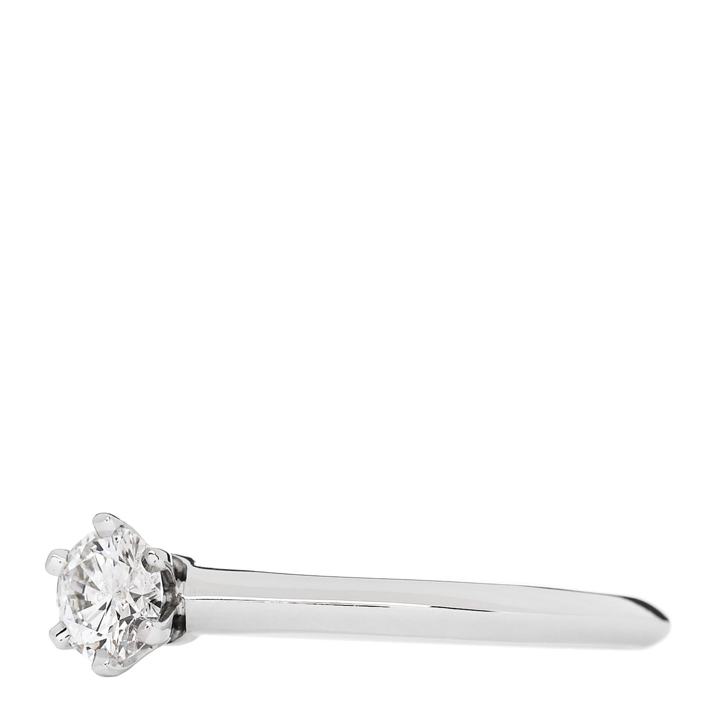 Platinum Diamond .31ct Solitaire Engagement Ring 56 7.5