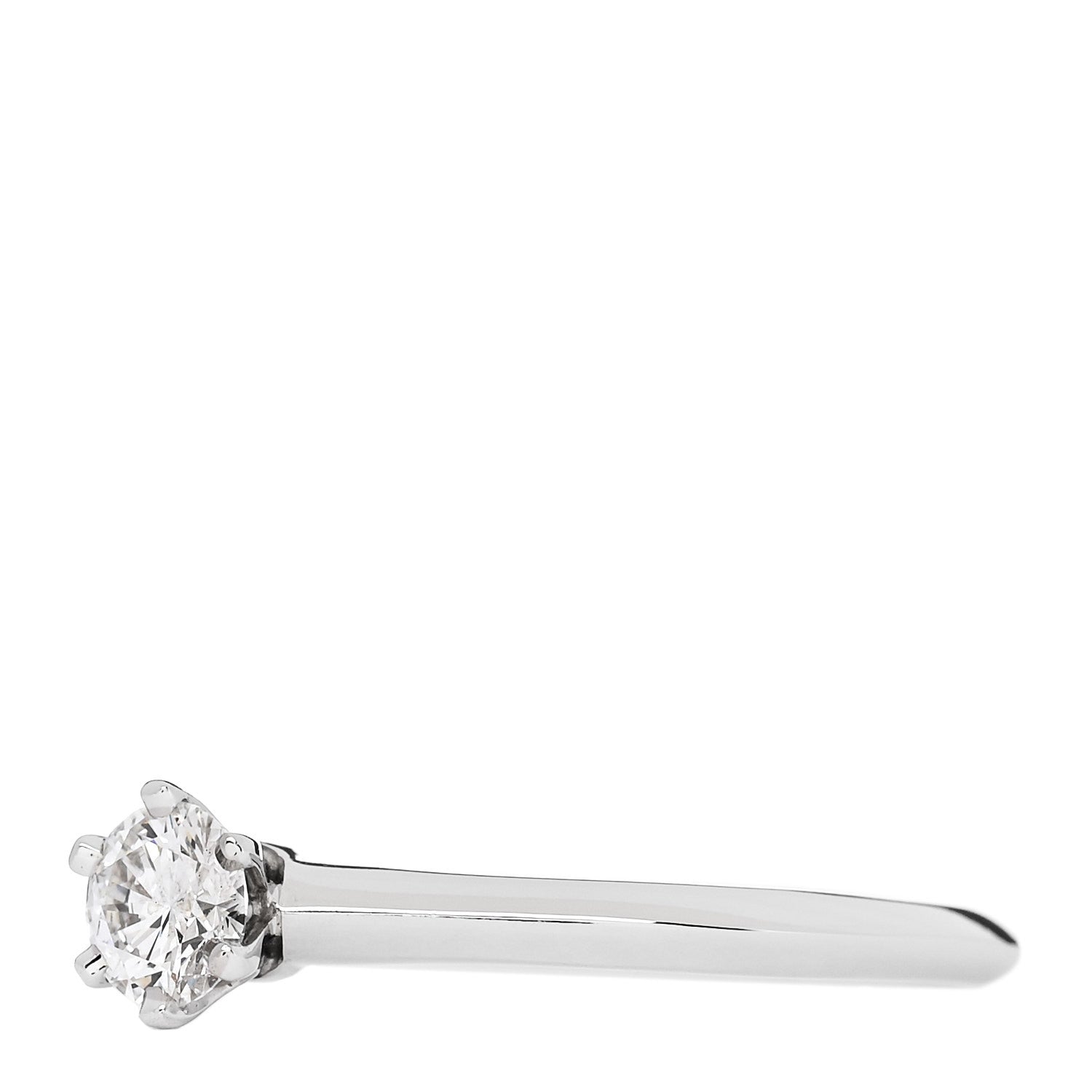 Tiffany Platinum Diamond .31ct Solitaire Engagement Ring 56 7.5 3 of 7