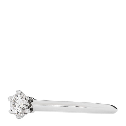 Tiffany Platinum Diamond .31ct Solitaire Engagement Ring 56 7.5 3 of 7