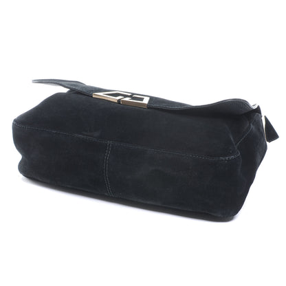 Gucci Suede G Square Medium Shoulder Bag Black 4 of 7