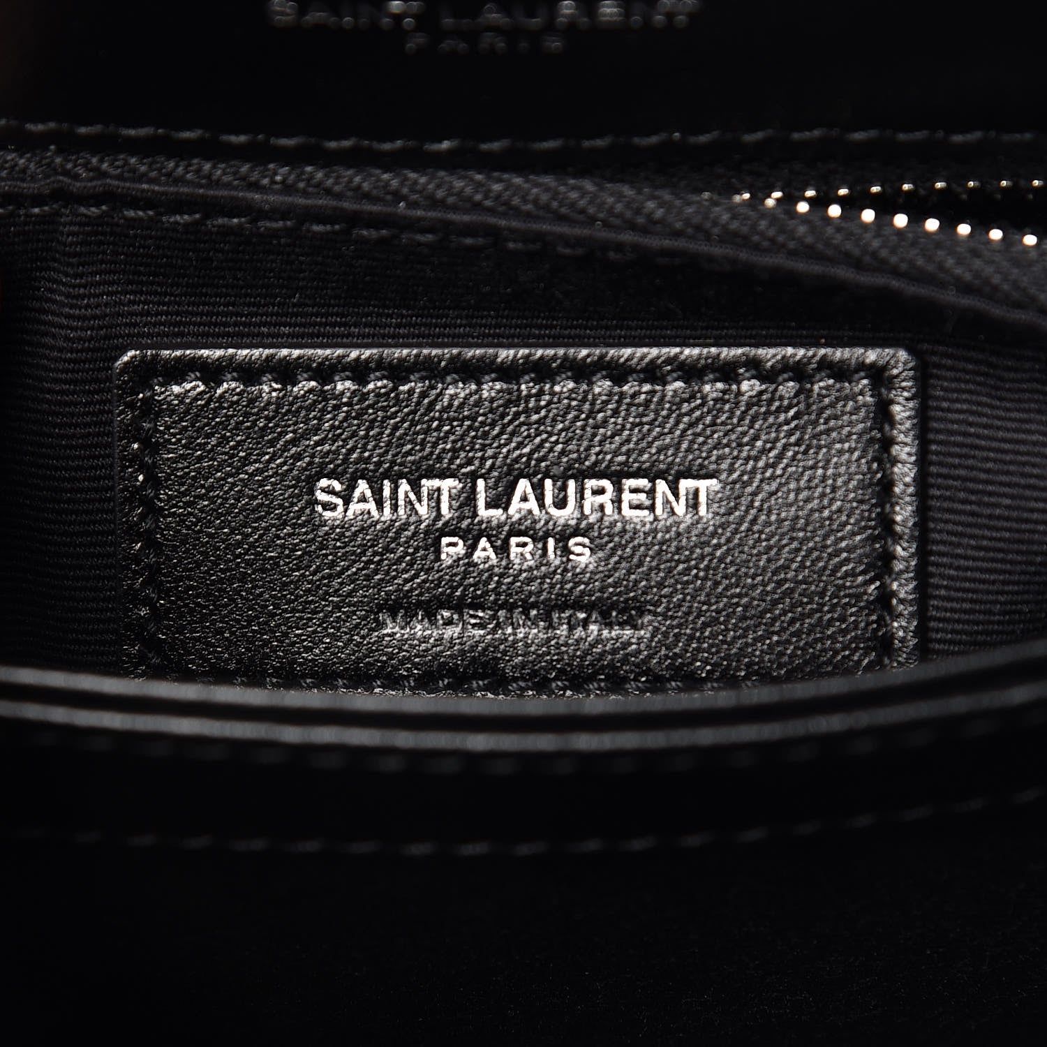 Saint Laurent Calfskin Y Quilted Monogram Toy Loulou Crossbody Bag Black 7 of 10