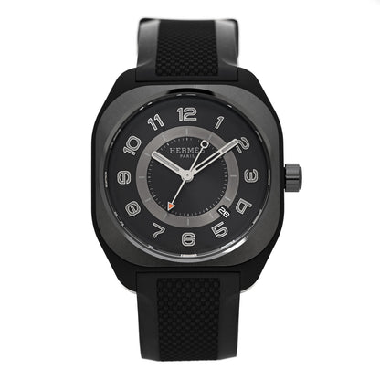 Hermes Graphene Nickel Rubber 39mm H08 Automatic Watch Noir 1 of 5