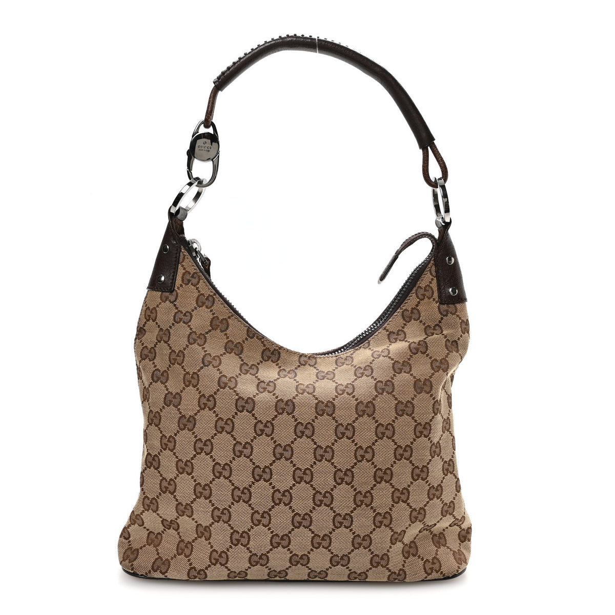 Gucci Monogram Shoulder Bag Dark Brown 1 of 10