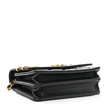 Chanel Lambskin Quilted Coco Clips Mini Wallet On Chain WOC Black 4 of 14