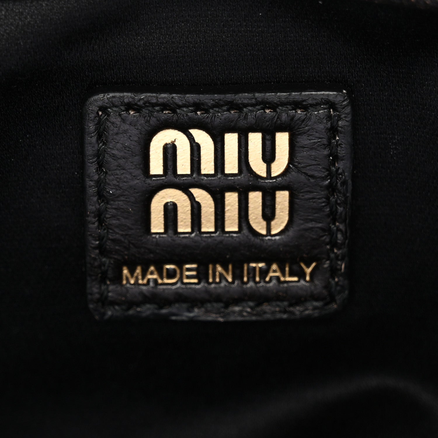 Miu Miu Distressed Nappa Pocket Bag Sand Coffee 6 of 9