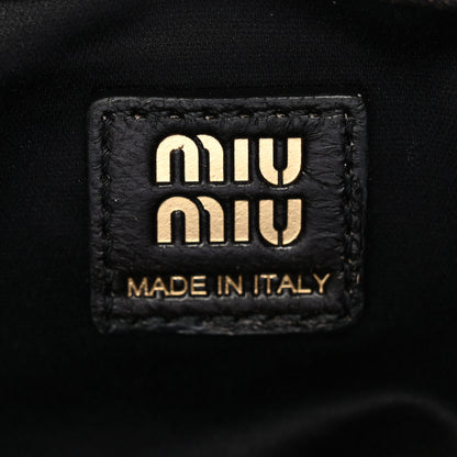 Miu Miu Distressed Nappa Pocket Bag Sand Coffee 6 of 9
