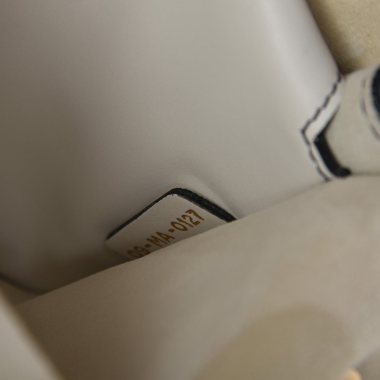 Calfskin J'Adior Chain Flap Bag Off White