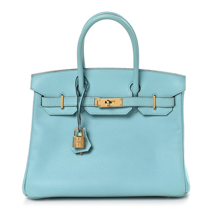 Hermes Epsom BIRKIN 30 Bleu Atoll 1 of 10