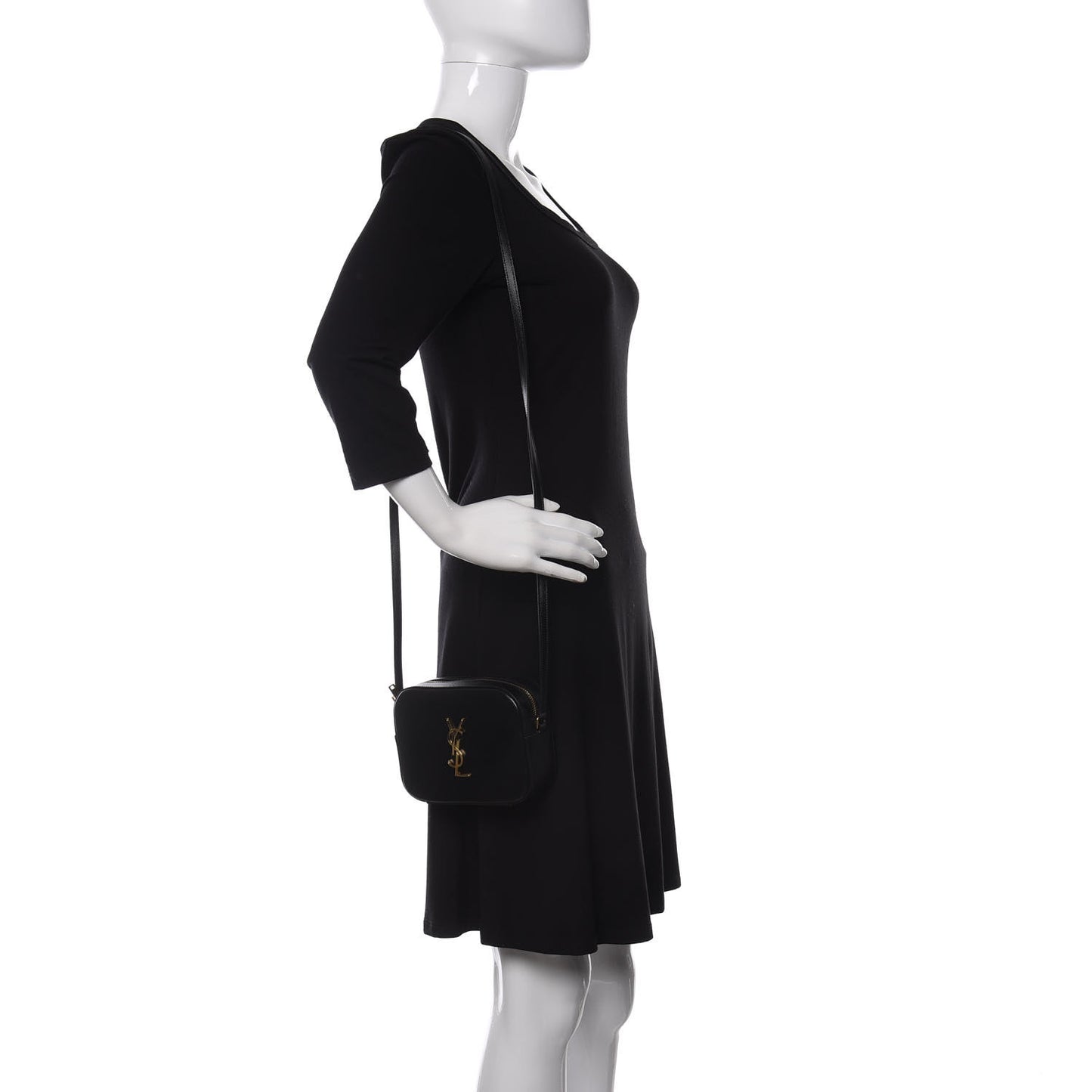 Grain De Poudre Small Classic Monogram Camera Bag Black