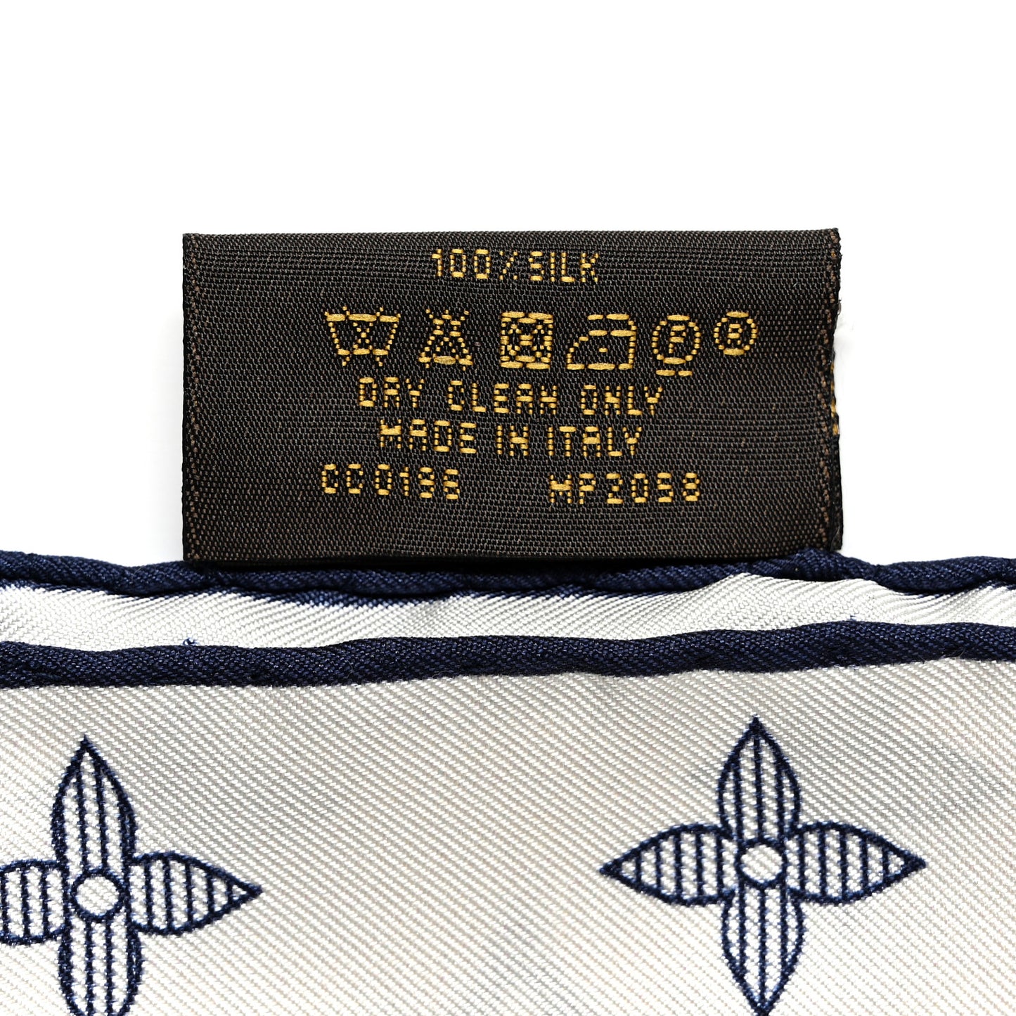 Silk Monogram Elephant Chapman Pocket Square