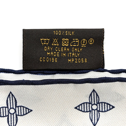Louis Vuitton Silk Monogram Elephant Chapman Pocket Square 3 of 3