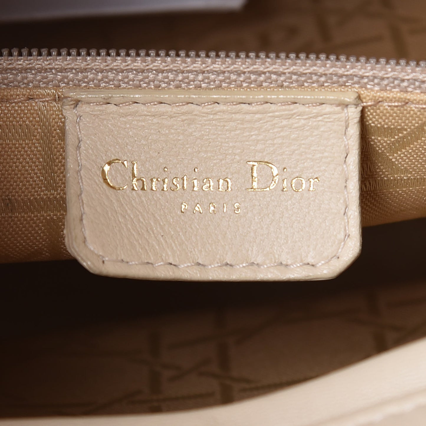 Lambskin Cannage Large Lady Dior Light Beige