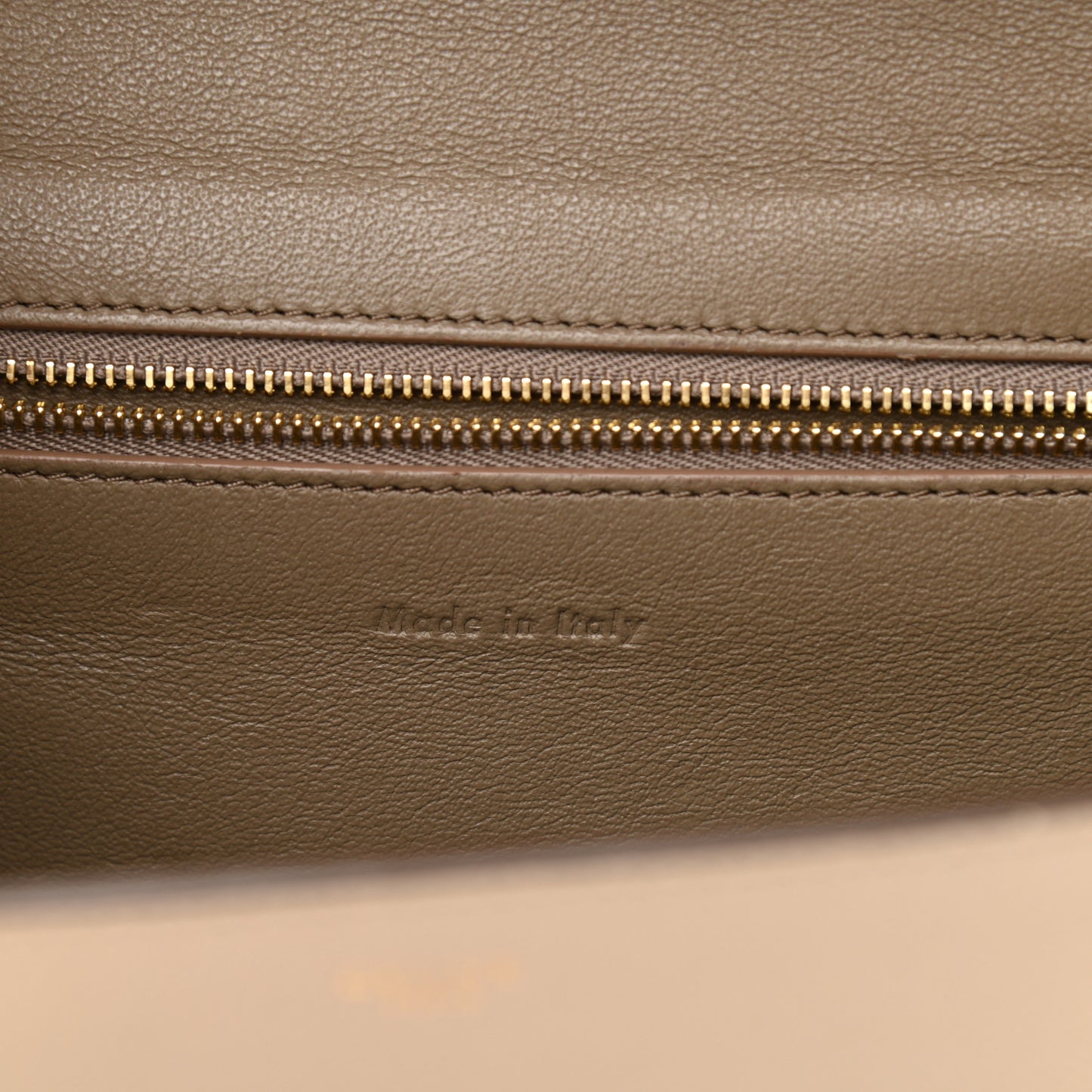 Baby Grained Calfskin Medium Symmetrical Bag Taupe