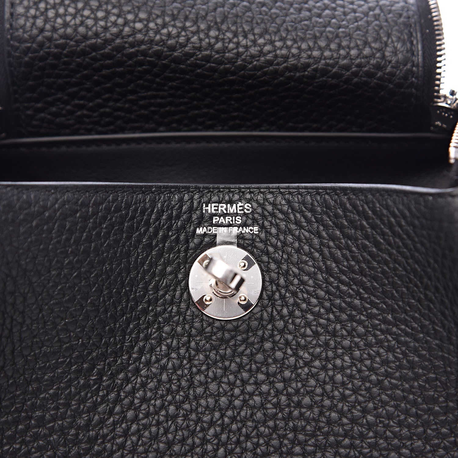 Hermes Taurillon Clemence Mini Lindy 20 Black 6 of 9