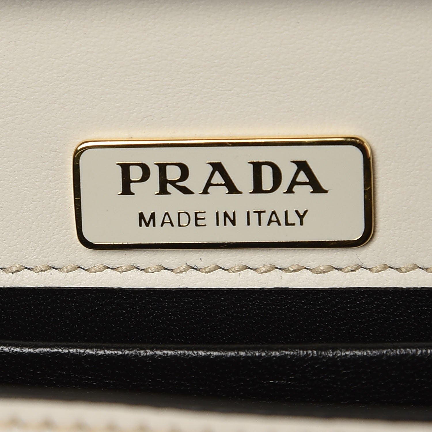 Prada City Calf Saffiano Astrology Cahier Bag Talco Black 6 of 7