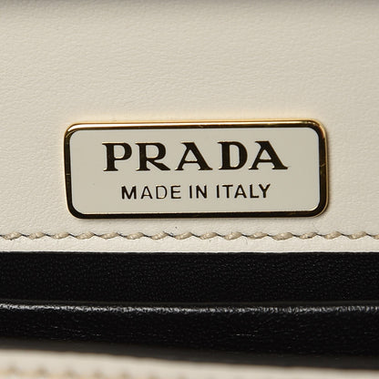 Prada City Calf Saffiano Astrology Cahier Bag Talco Black 6 of 7