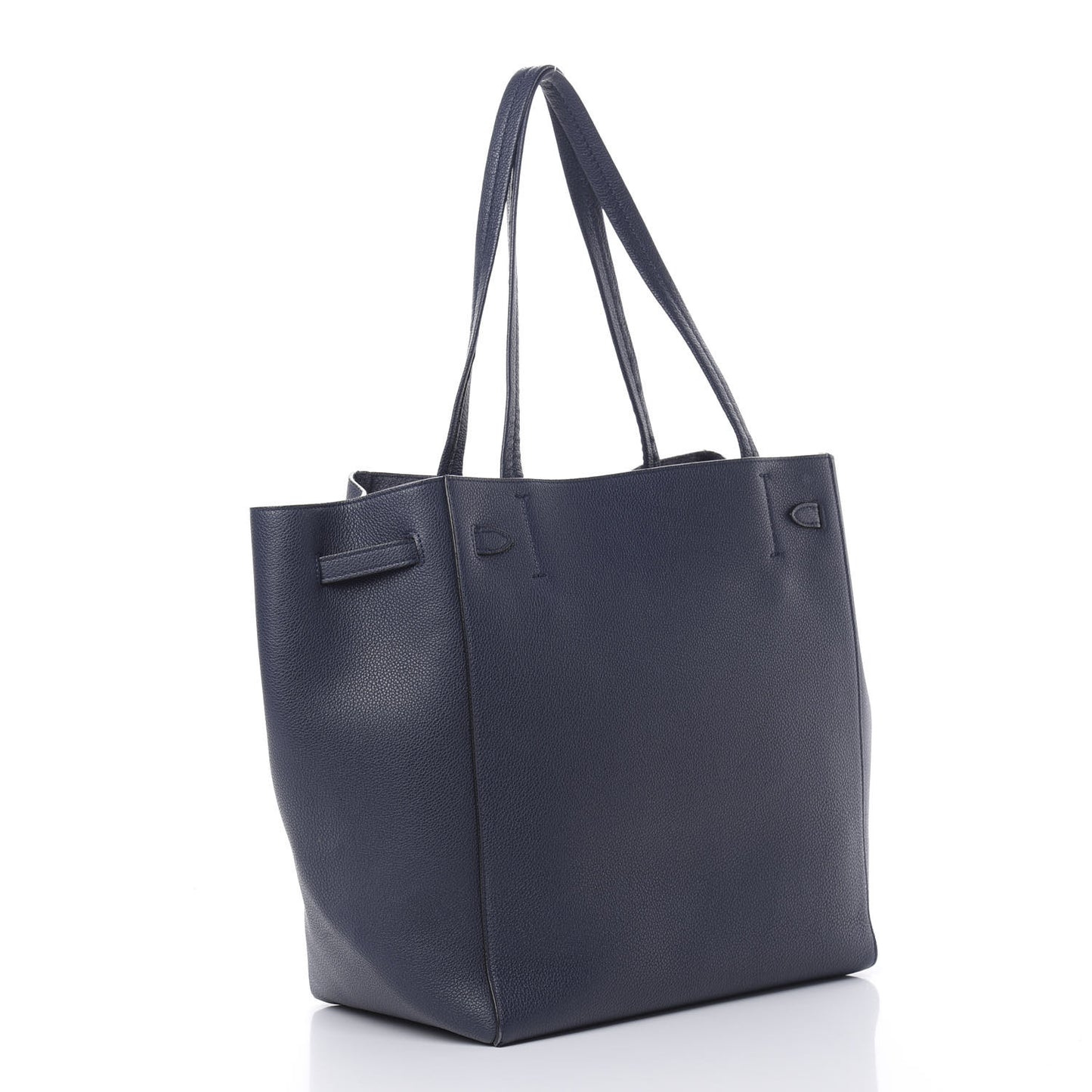 Soft Grained Calfskin Small Belt Cabas Phantom Navy