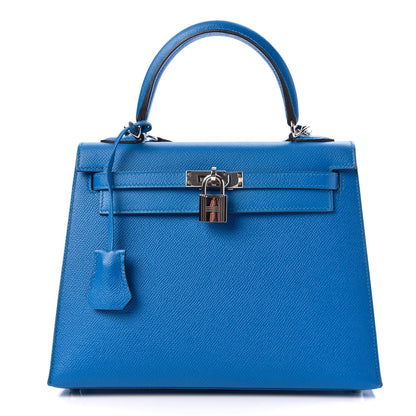 Hermes Epsom Kelly Sellier 25 Bleu Zanzibar 1 of 37