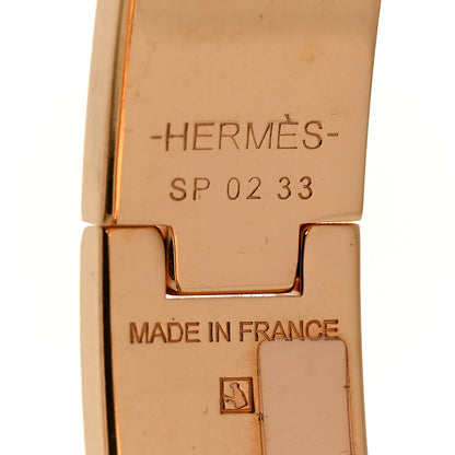 Hermes Enamel Narrow Clic Clac H Bracelet PM White 4 of 5