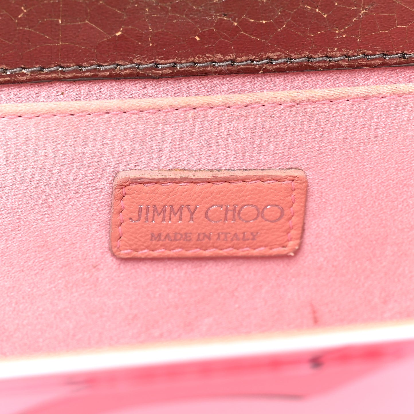Acrylic I Want Choo Candy Clutch Pink