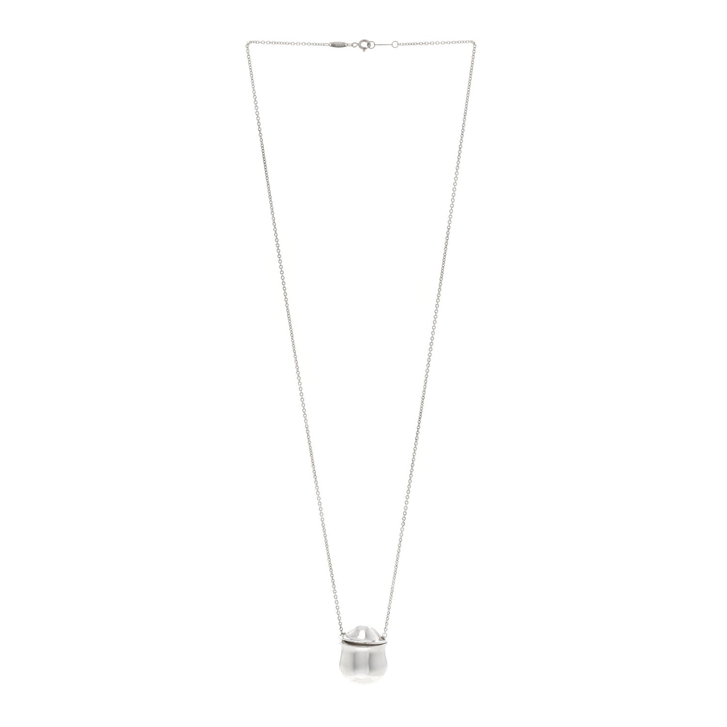 Sterling Silver Elsa Peretti Bottle Inro Pendant Necklace