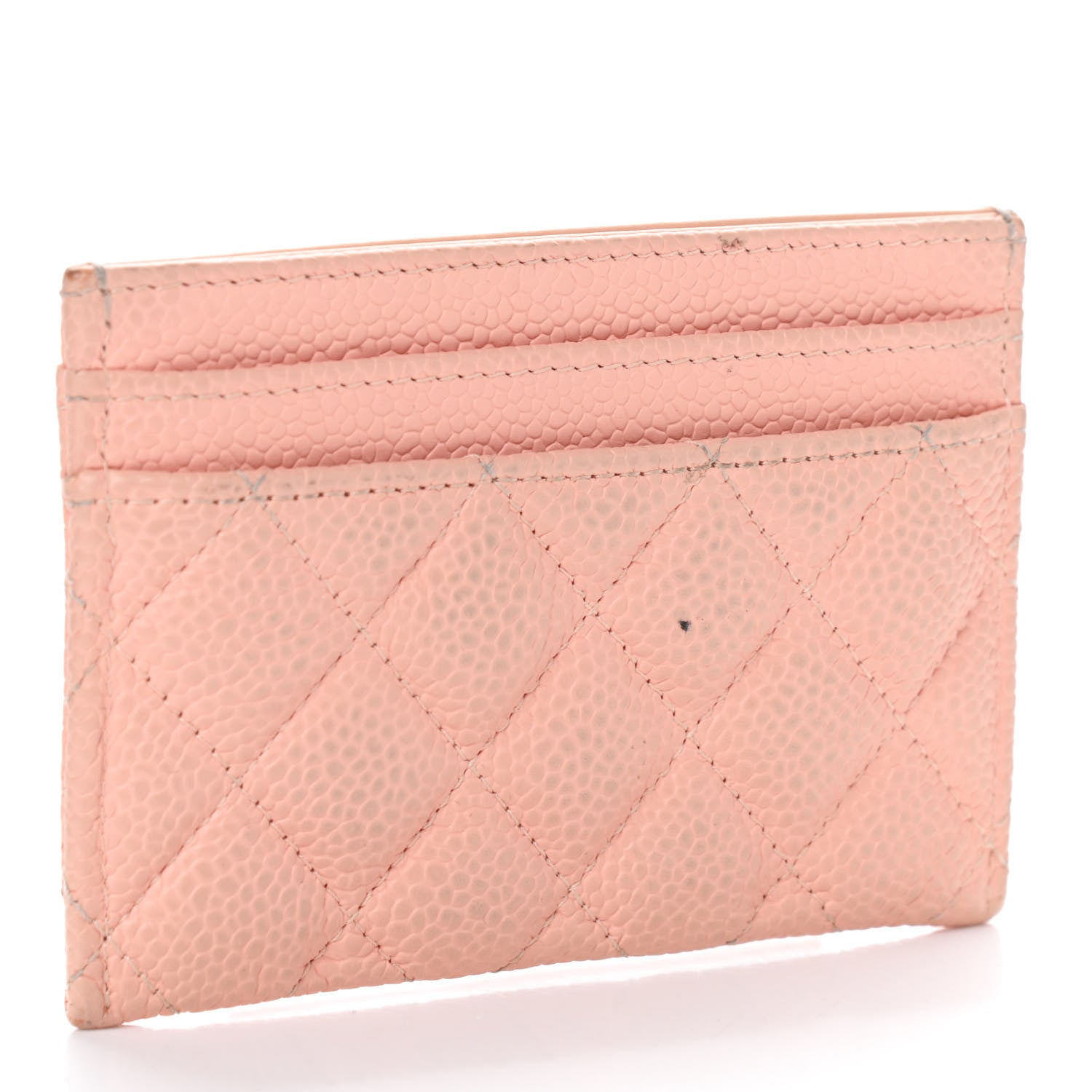 Chanel Caviar Quilted Boy Card Holder Light Pink 3 of 9