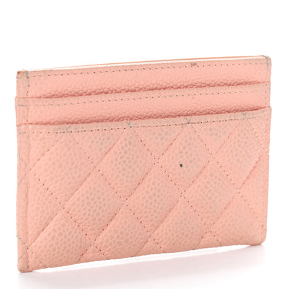 Chanel Caviar Quilted Boy Card Holder Light Pink 3 of 9