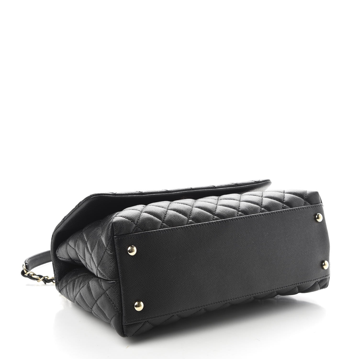 Chanel Caviar Quilted Small Coco Handle Flap Black 4 of 10