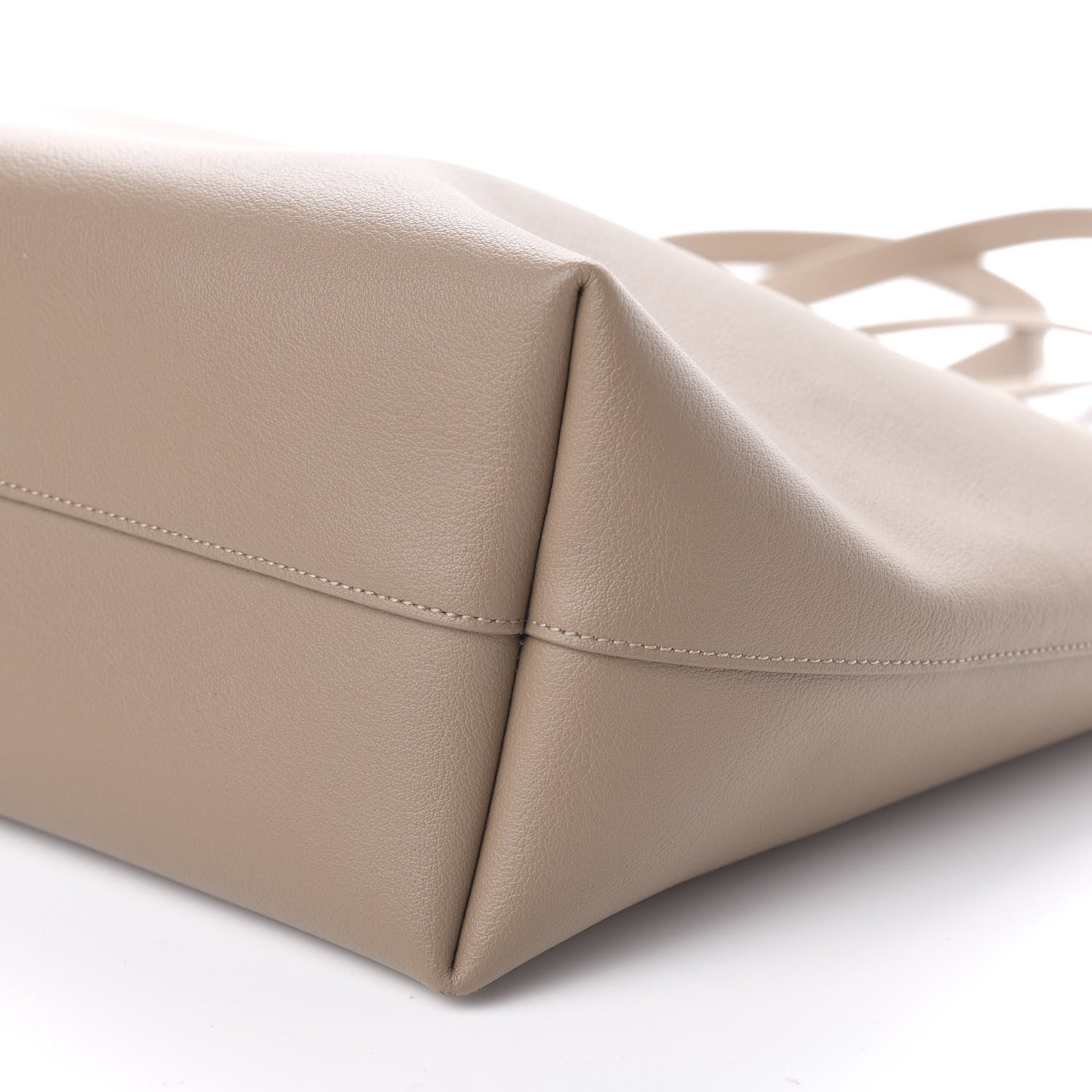 Saint Laurent Calfskin Large Shopping Tote Light Taupe 9 of 10