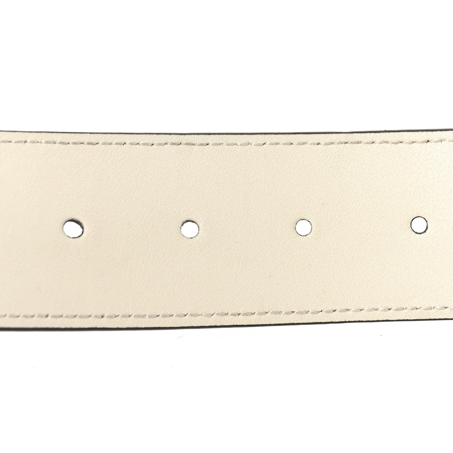 Calfskin Double G 40mm Belt 85 34 Mystic White