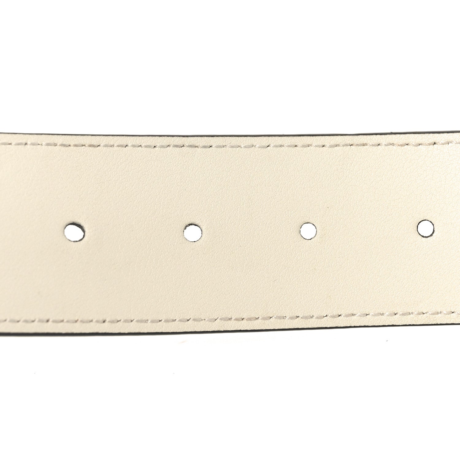 Gucci Calfskin Double G 40mm Belt 85 34 Mystic White 4 of 4