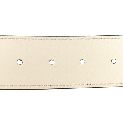 Gucci Calfskin Double G 40mm Belt 85 34 Mystic White 4 of 4