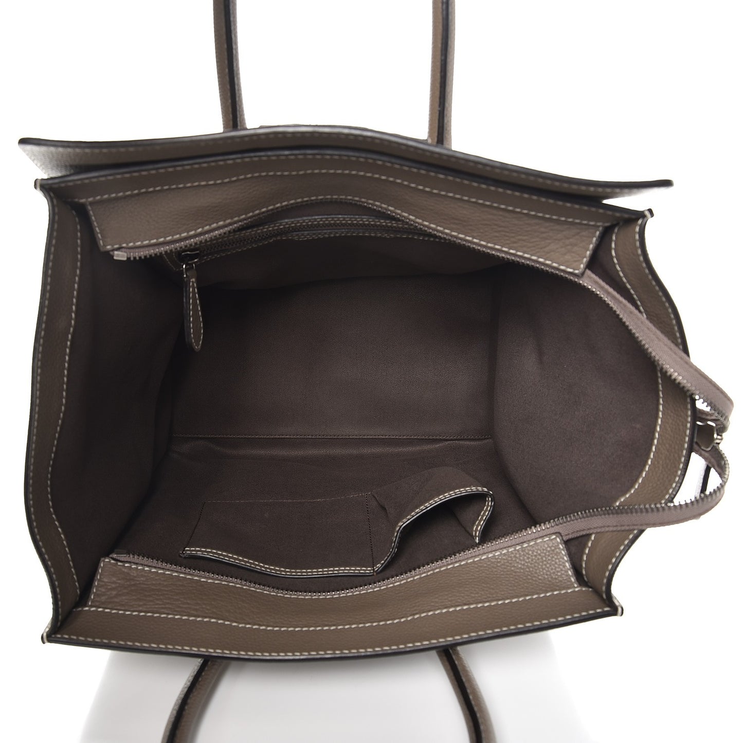 Drummed Calfskin Mini Luggage Souris