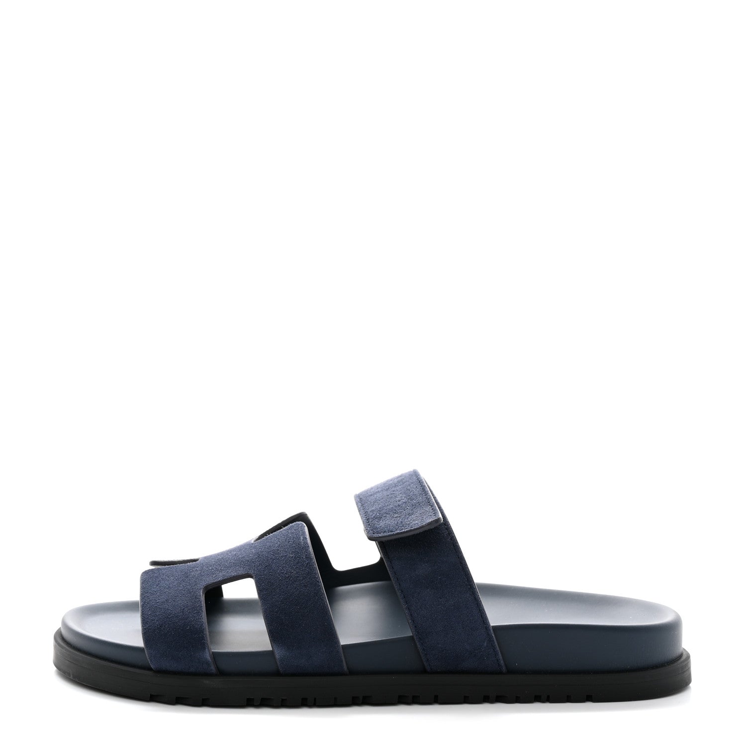 Hermes Suede Goatskin Womens Chypre Sandals 40 Bleu Celeste 1 of 9