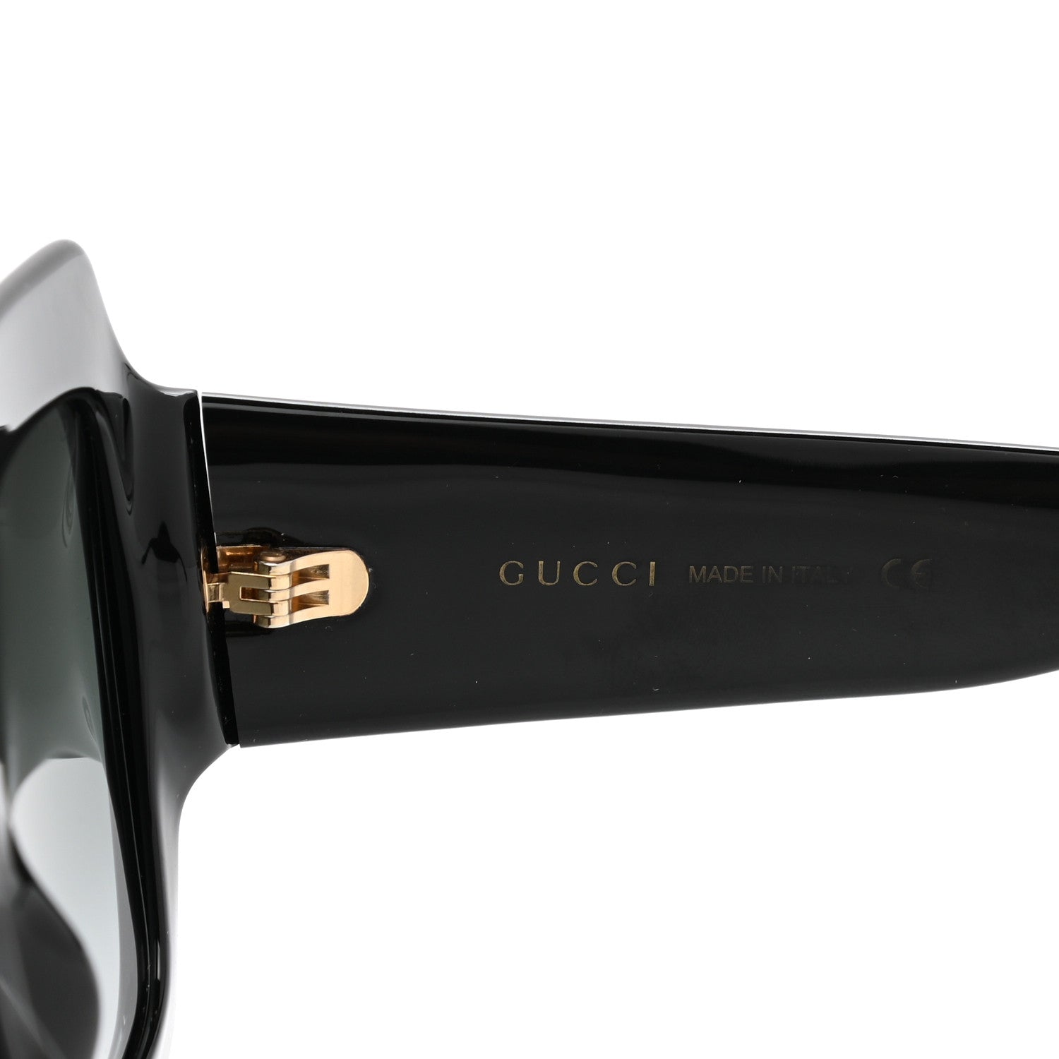 Gucci Acetate Square Frame Sunglasses GG0053S Black 5 of 8