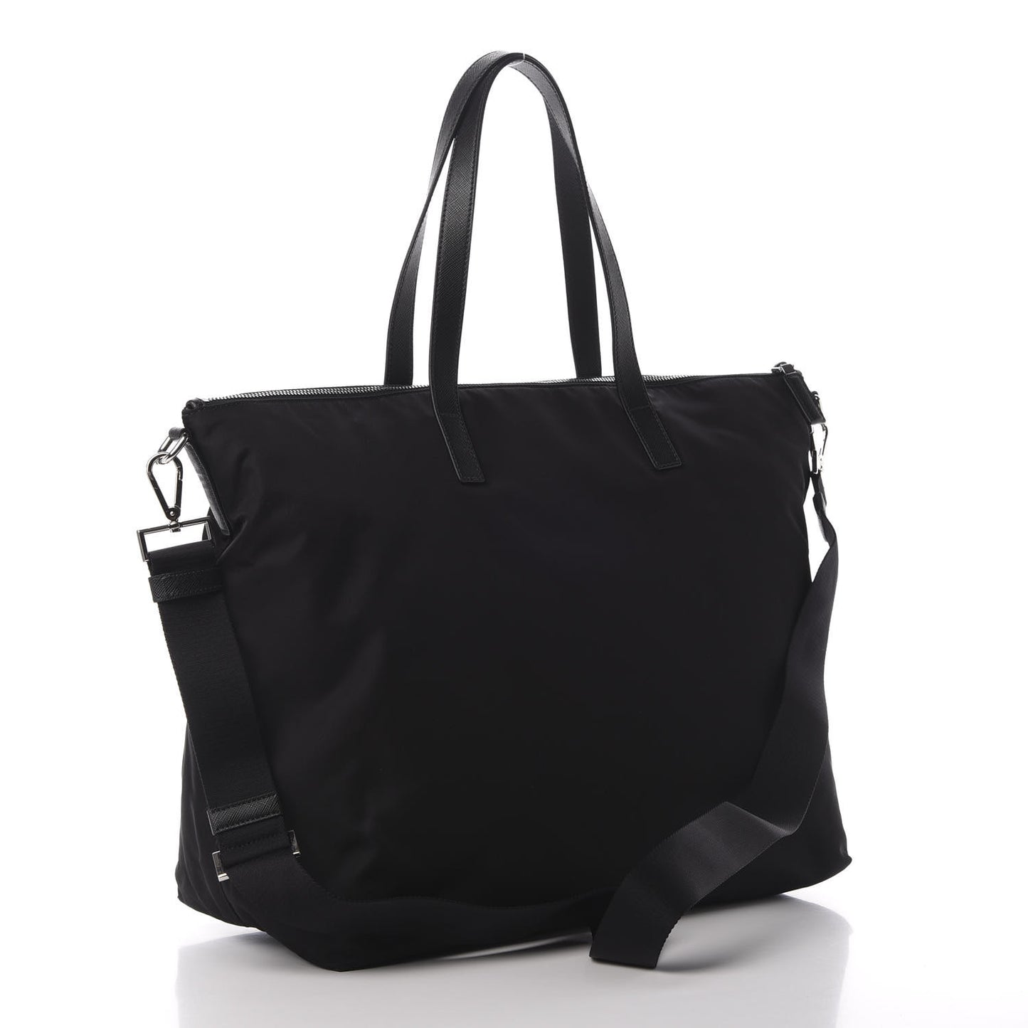 Tessuto Nylon Character Shopping Tote Black