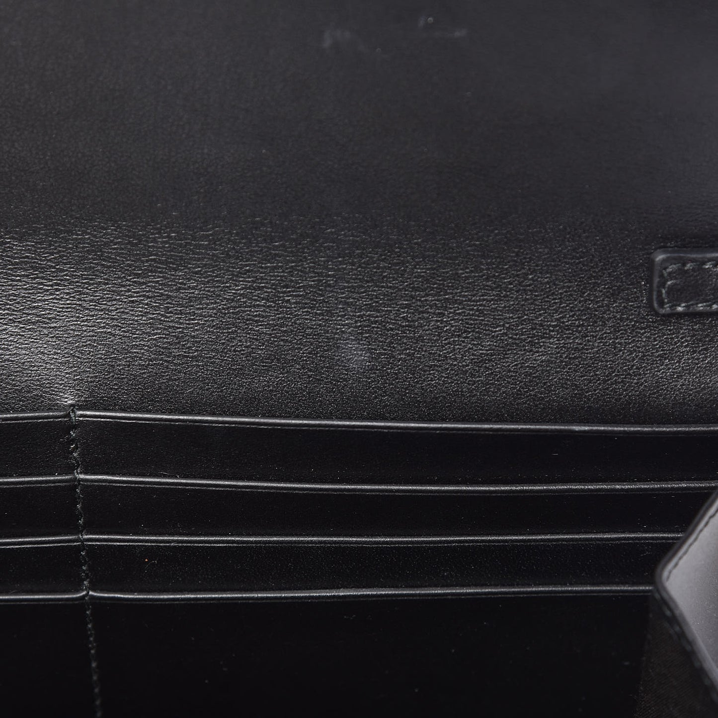 Calfskin 90's Vintage Logo Chain Evening Bag Black